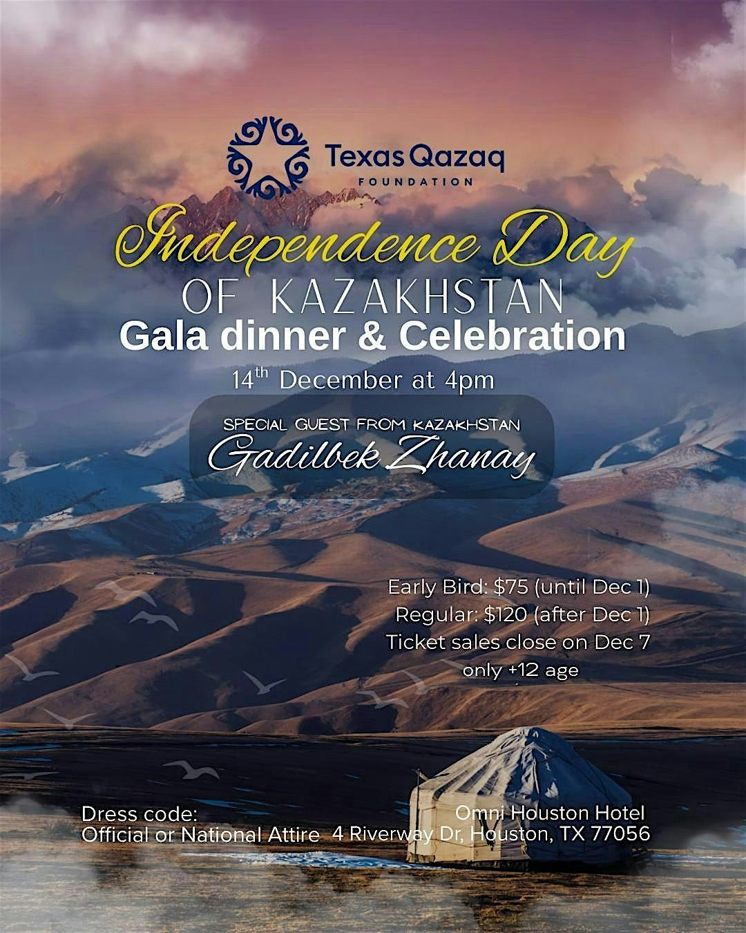 Independence day of Kazakhstan Gala Dinner & Celebration