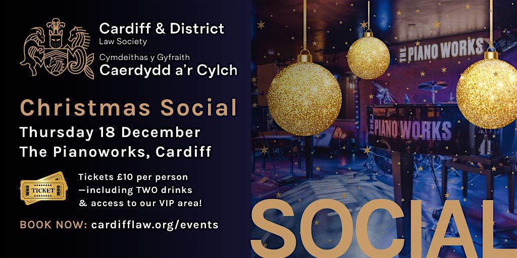 Cardiff & District Law Society Christmas Social 2025