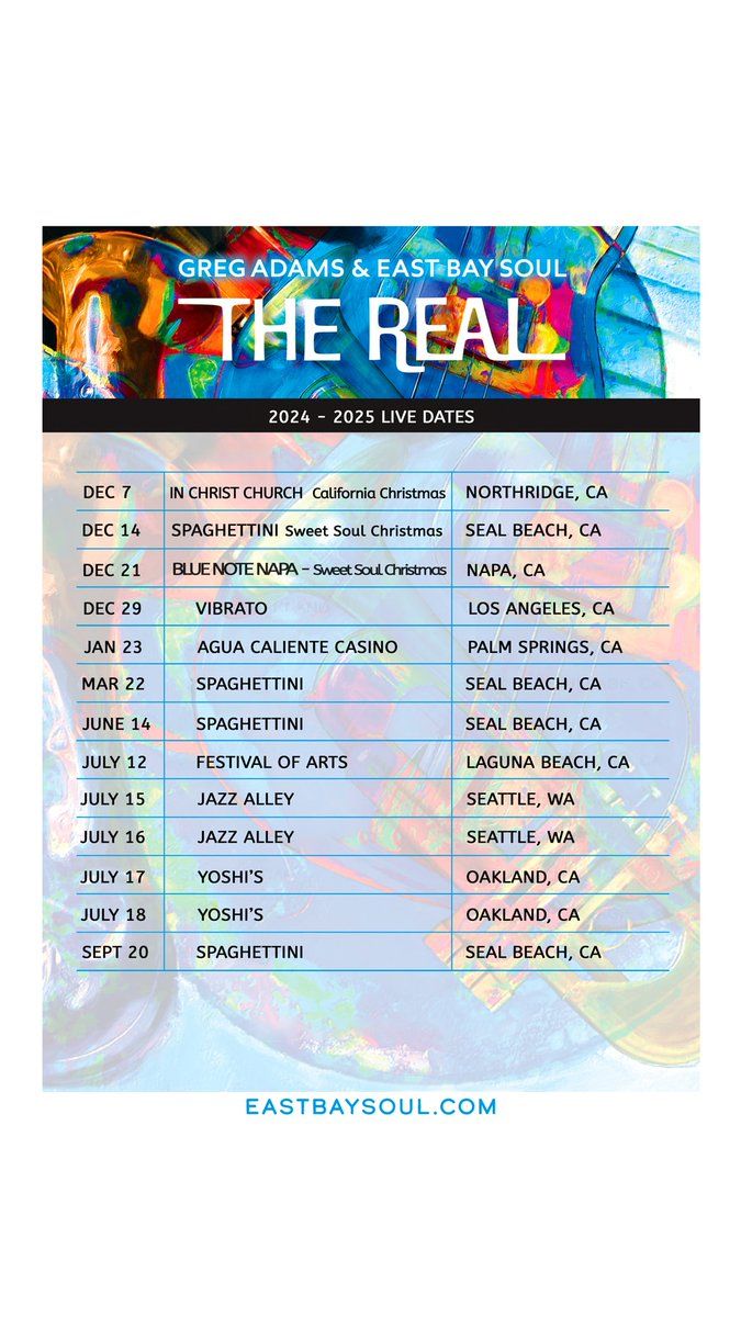 Greg Adams and East Bay Soul Sweet Soul Christmas