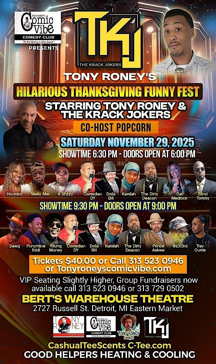 Accepting Vendors CashualTEE \u2726 Tony Roney Vendor Comedy and Shopping Event!