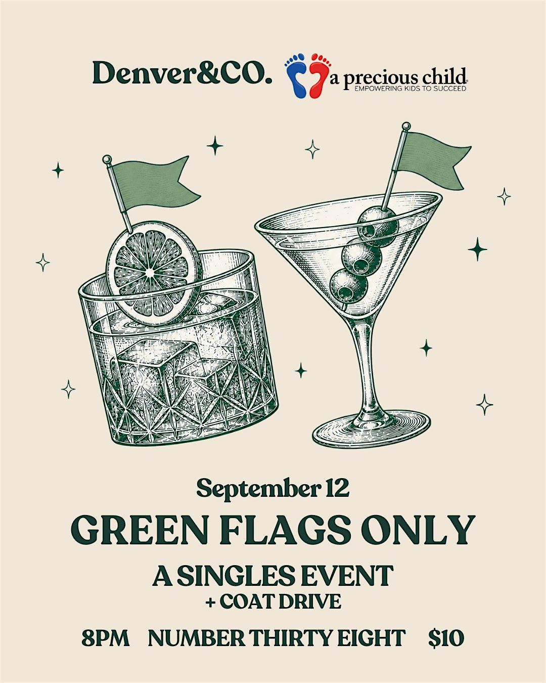 Green Flags Only: A Singles Event + Coat Drive