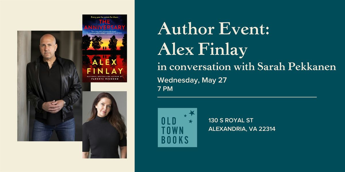 Author Event: Alex Finlay in conversation with Sarah Pekkanen
