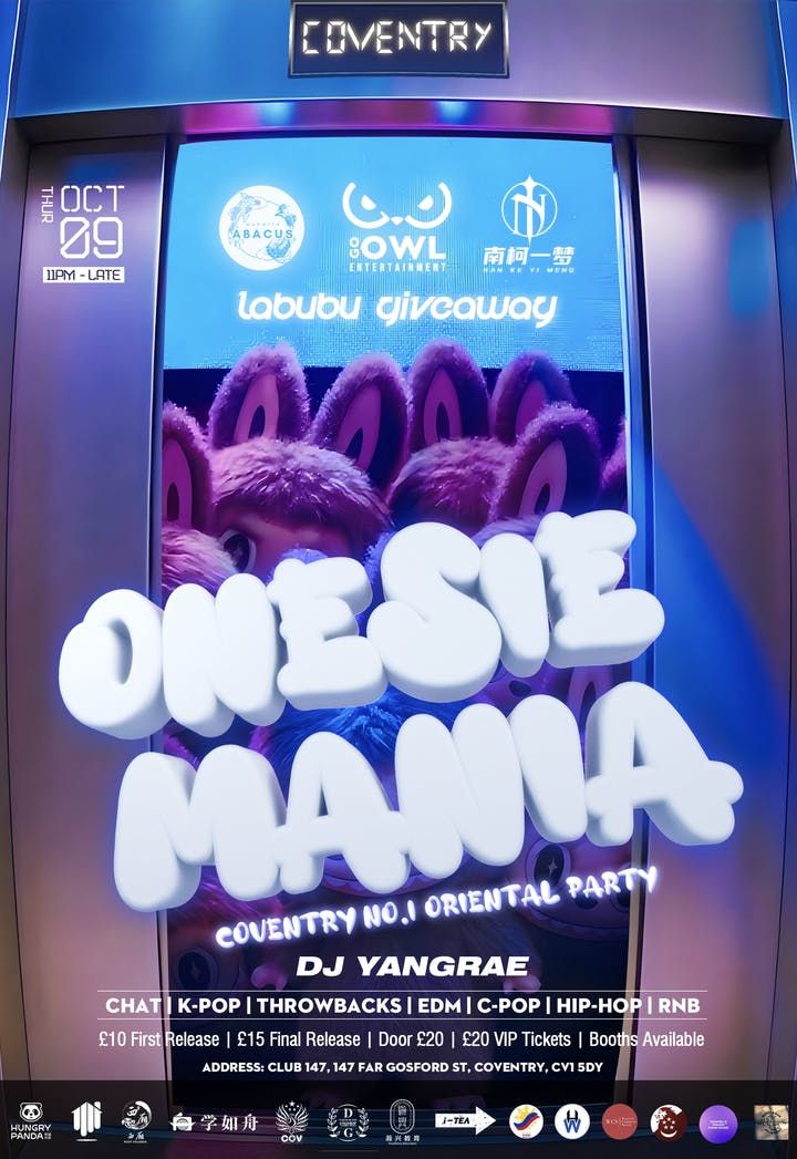 GO OWL x WARWICK ABACUS x NKYM: ONESIE MANIA \ud83d\ude80 (COVENTRY)