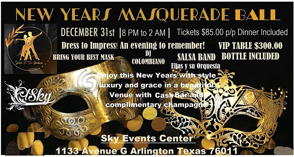 New Year\u2019s Eve Salsa Masquerade Ball