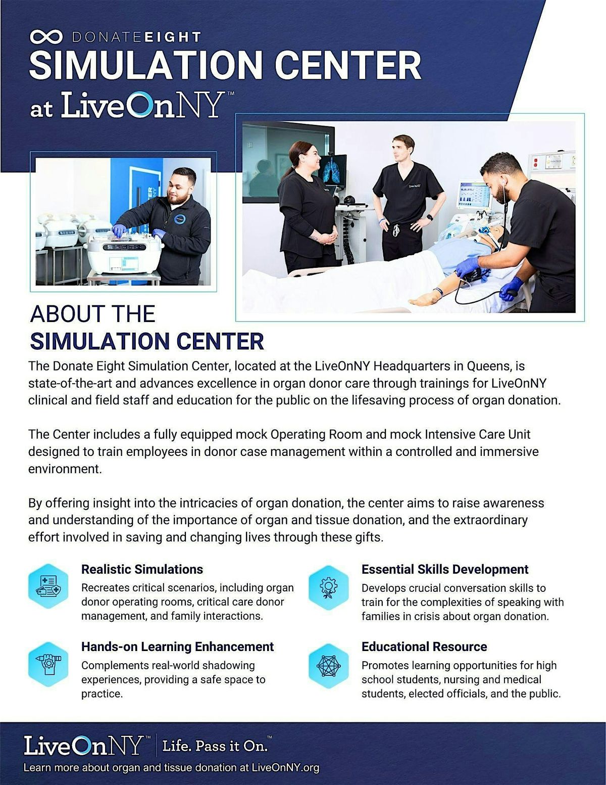 HLNY Tour of LiveOnNY\u2019s Donate Eight Simulation Center