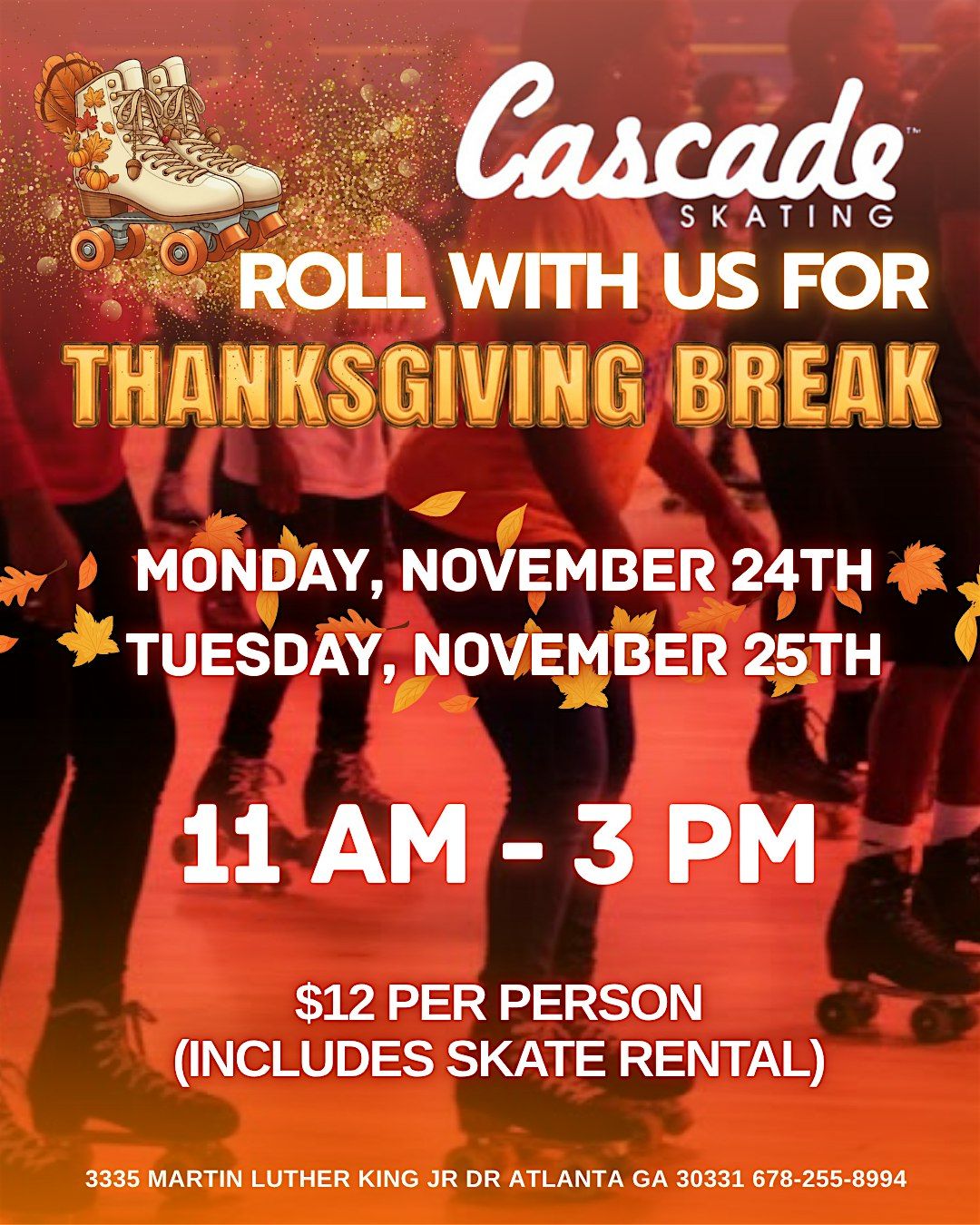 Thanksgiving Break Skate at Cascade West \u2013 Family Fun on Wheels!