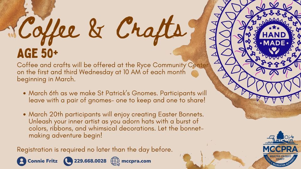 Coffee & Crafts (50+ Activity)