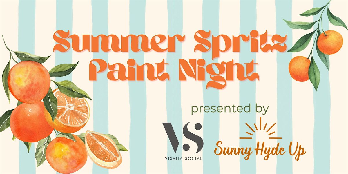 Summer Spritz Paint Night