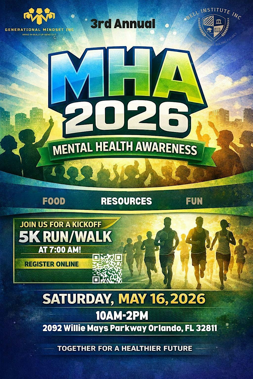 3rd Annual Mental Health Awareness Day & Community 5K Walk