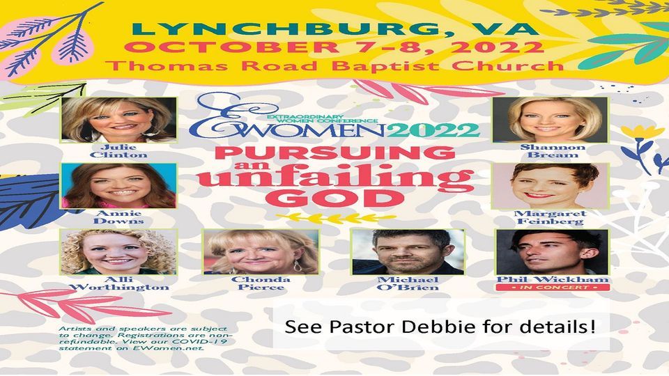 Extraordinary Women Conference 2022 Pursuing An Unfailing God Thomas