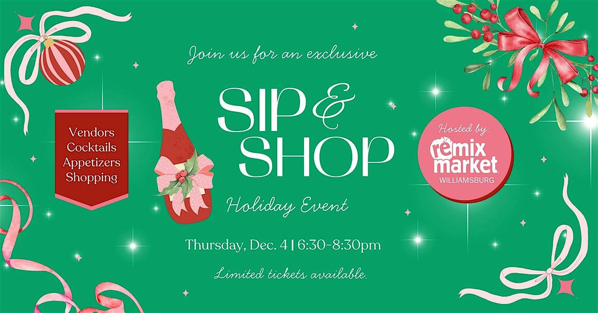 Holiday Sip & Shop at Remix Market Williamsburg