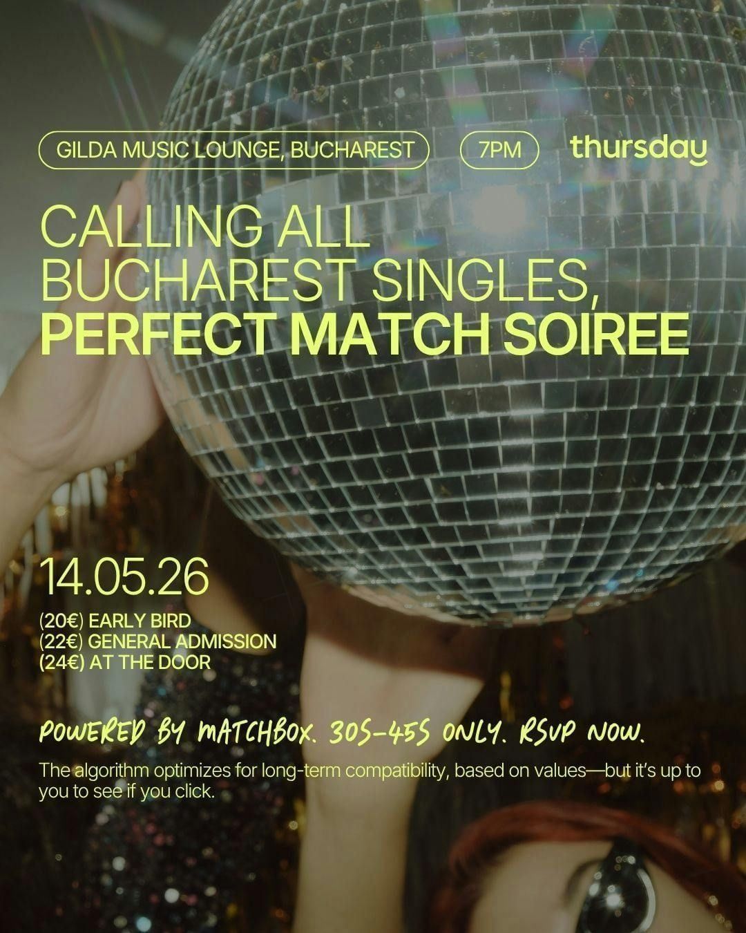THURSDAY | PERFECT MATCH | BUCHAREST