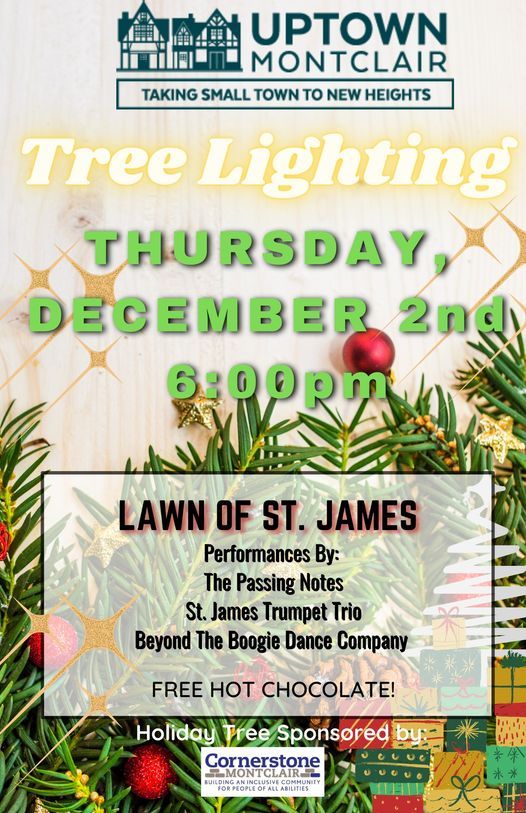 Montclair Tree Lighting Event St. James Episcopal Church of Upper