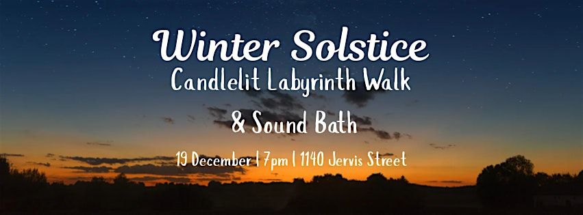 Winter Solstice Candlelit Labyrinth Walk & Sound Bath