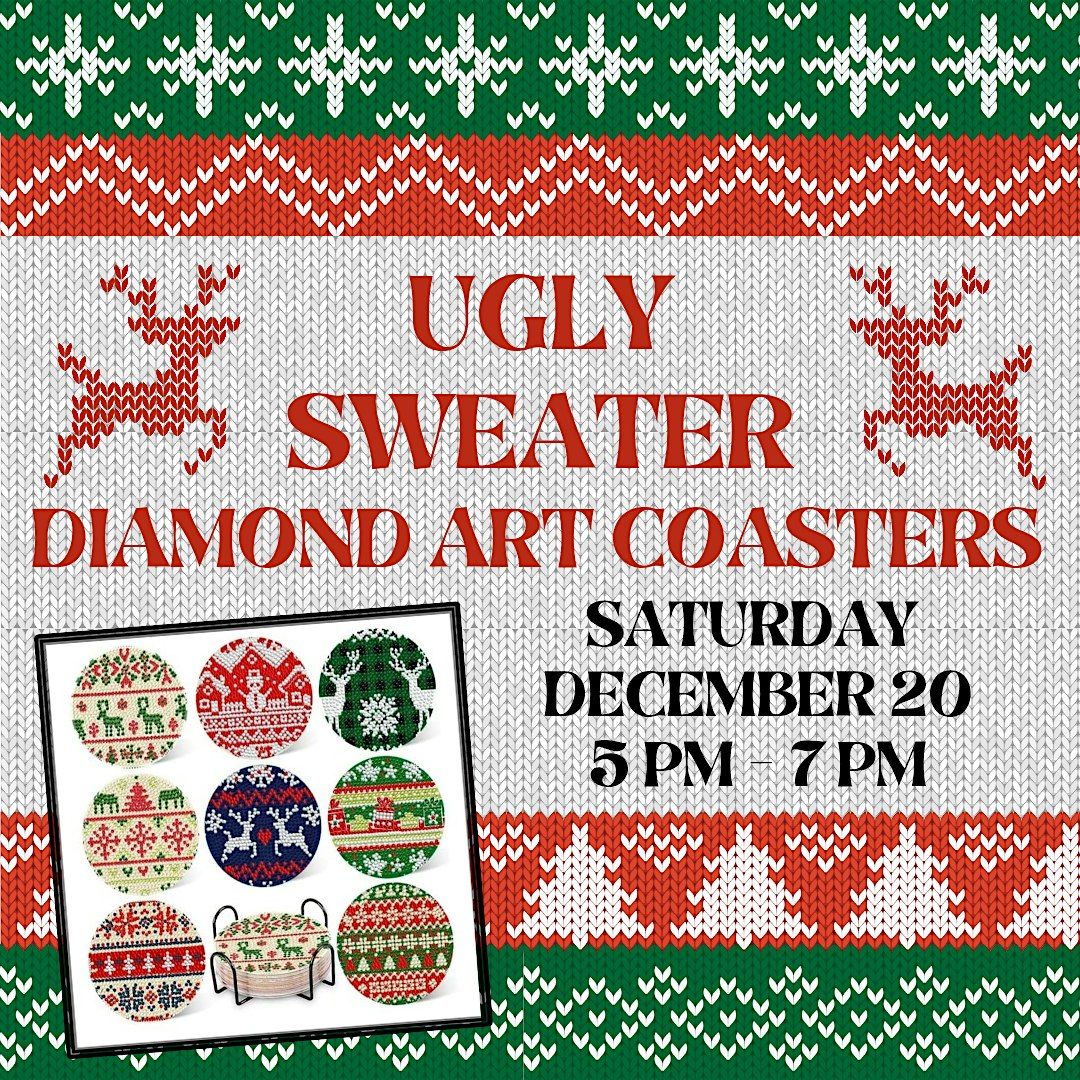 Ugly Sweater Diamond Art Coasters