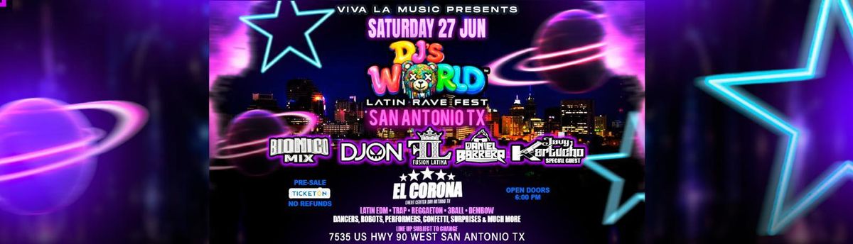 San Antonio Raves DJS WORLD LATIN RAVE FEST at El Corona Event Center , San Antonio on ...