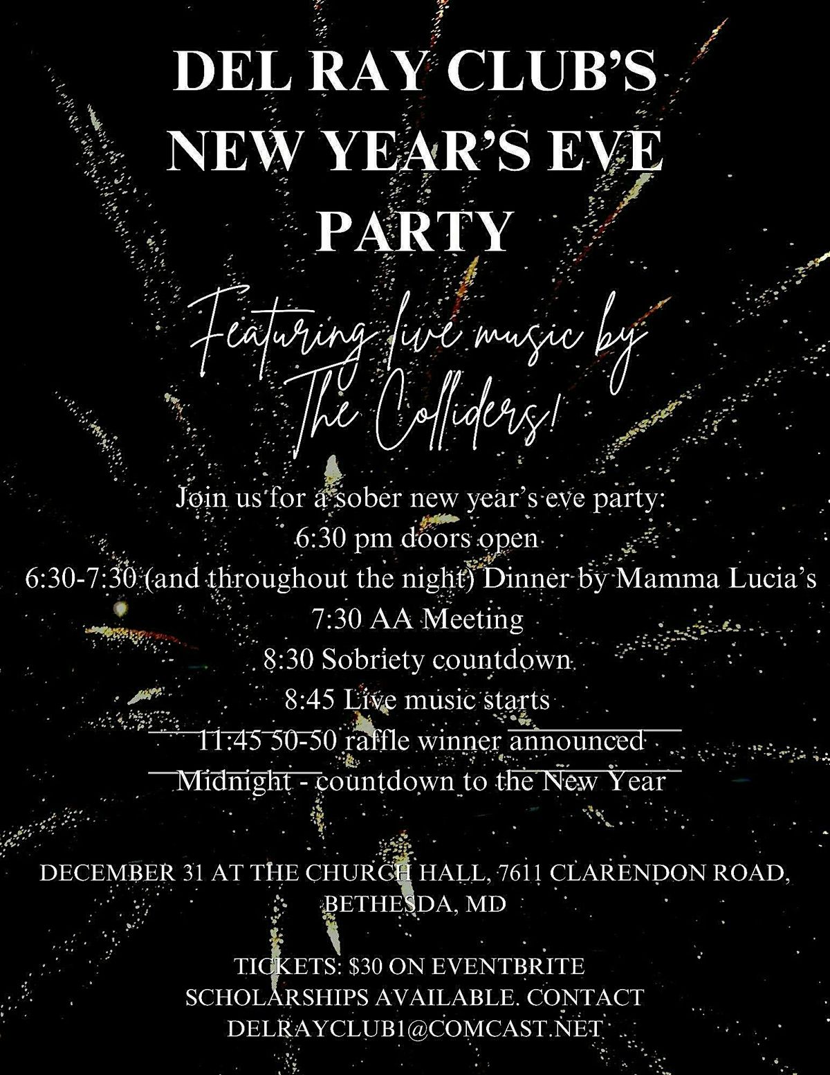 Del Ray Club's Sober New Year's Eve Party