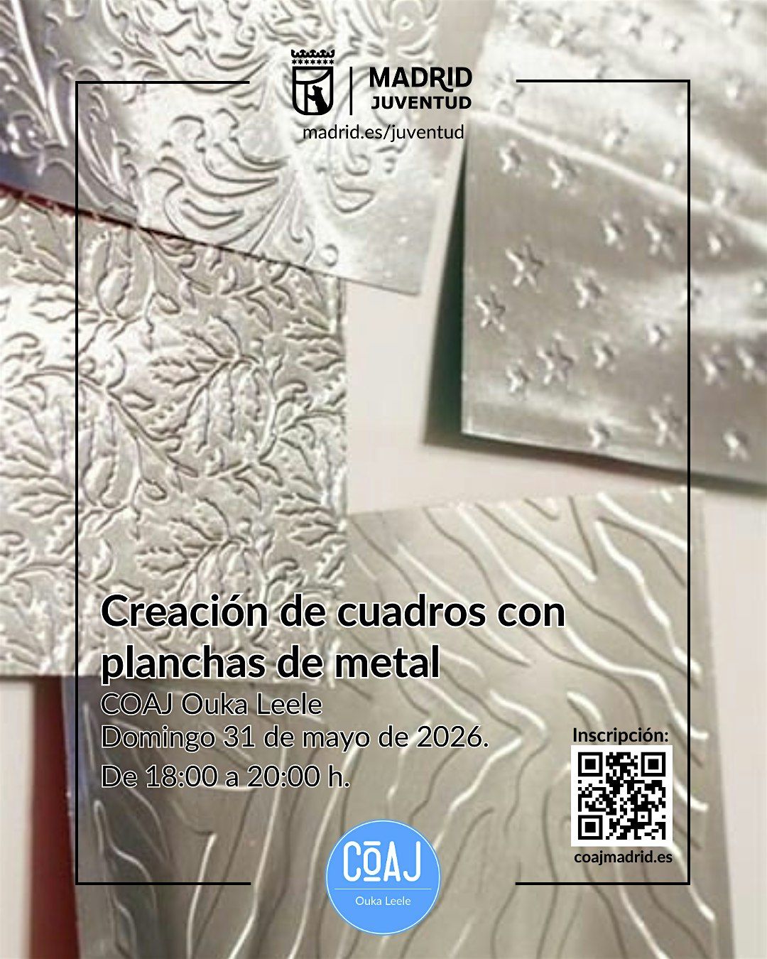 Creaci\u00f3n de cuadros con planchas de metal