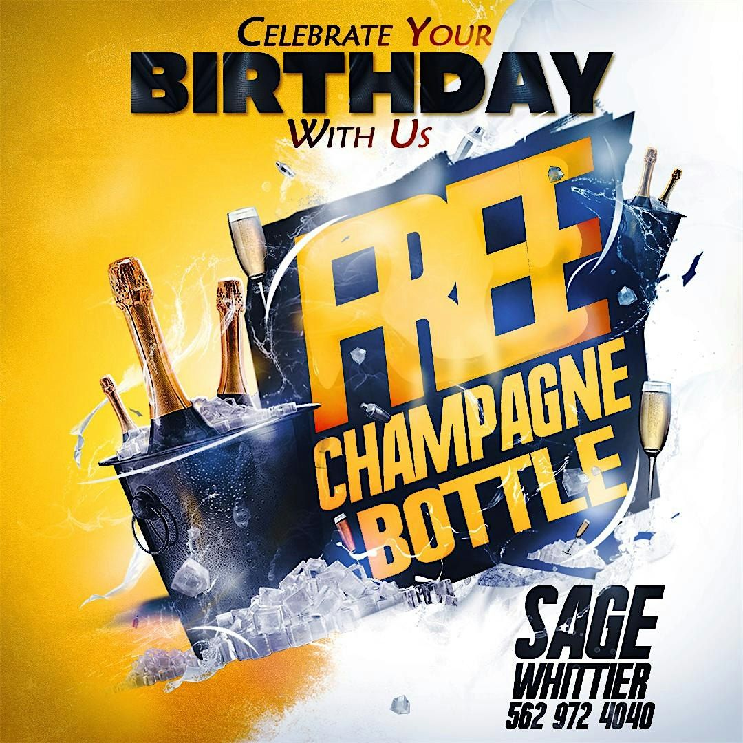 DECEMBER 2025  BIRTHDAYS FREE CHAMPAGNE BOTTLE. 562 972 4040