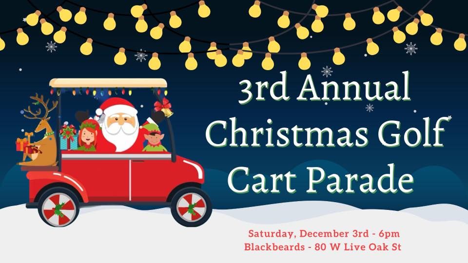 3rd Annual Christmas Golf Cart Parade | Blackbeards Grub & Grog, Tarpon