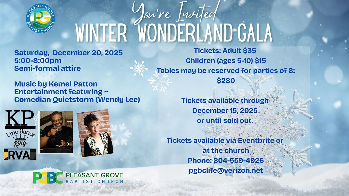 Pleasant Grove Baptist Church Winter Wonderland Gala