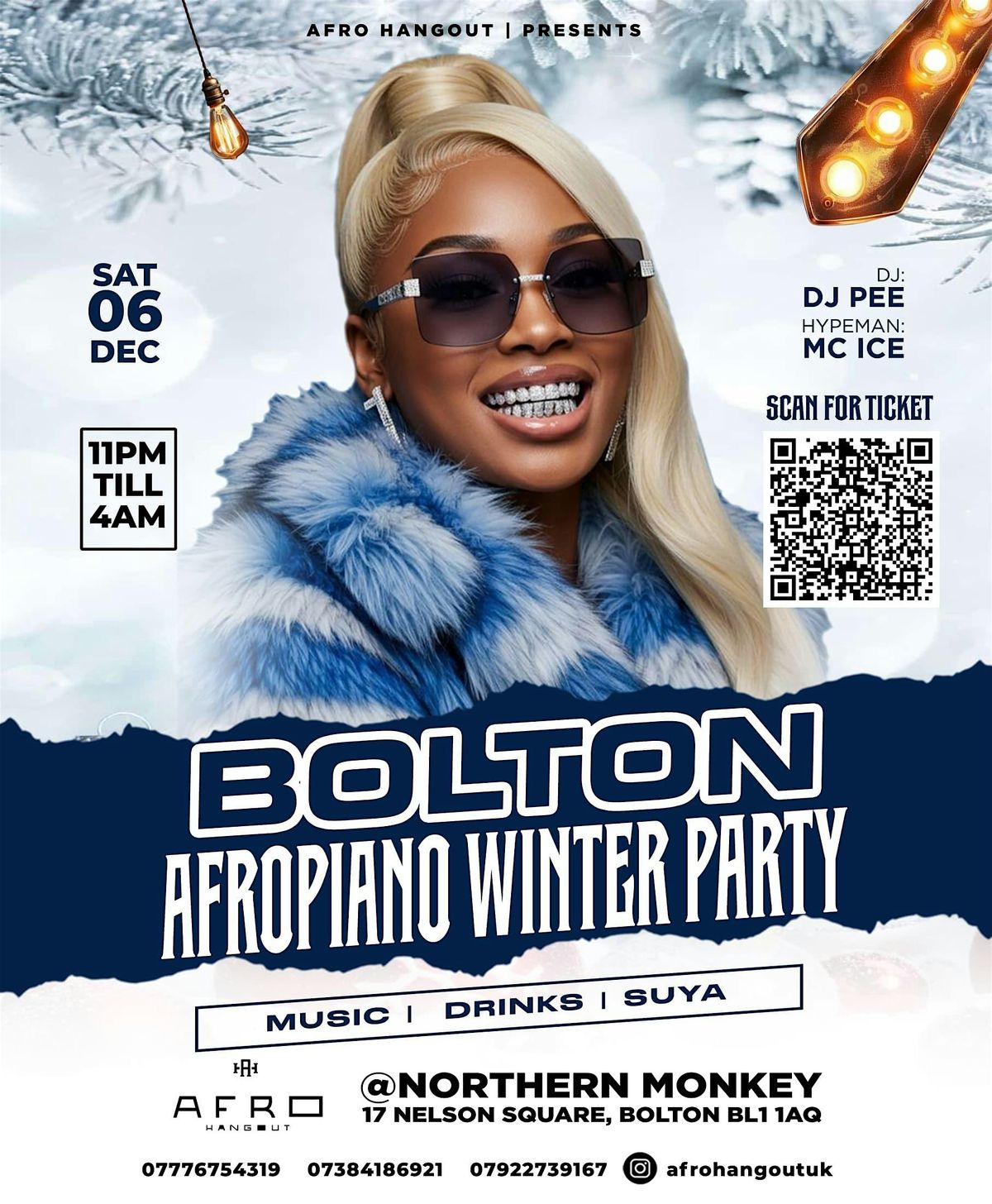 AFROPIANO WINTER PARTY - BOLTON - SAT 6th Dec 2025.