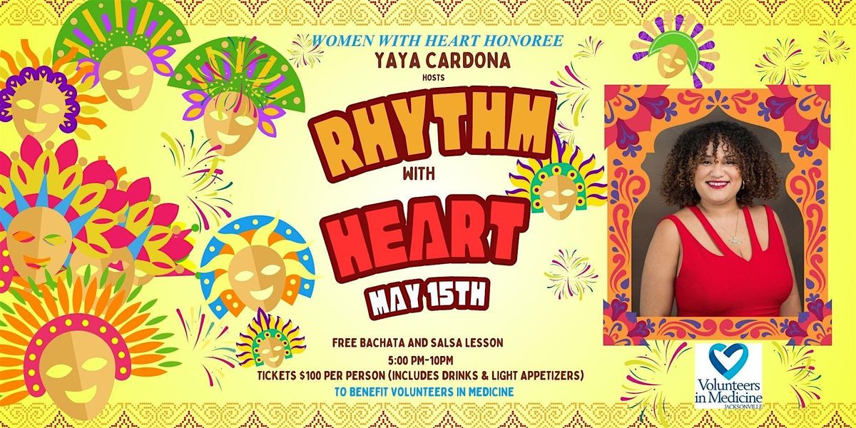 Join us for Rhythm with Heart, an evening of Salsa and Bachata!