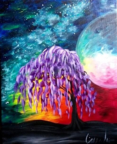 Toledo Paint and Sip Party - Electric Sky