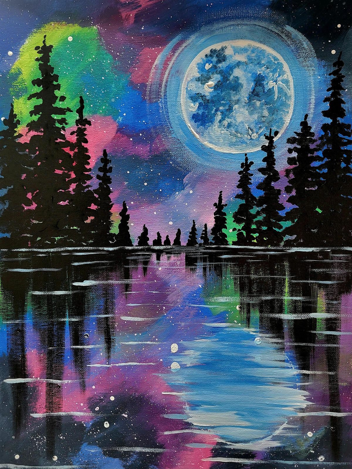 Super Blue Moon Paint and Sip at Steeplejack in SW Portland