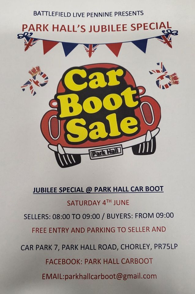 Jubilee special car boot Park Hall Park Hall Car Boot Sale, Chorley