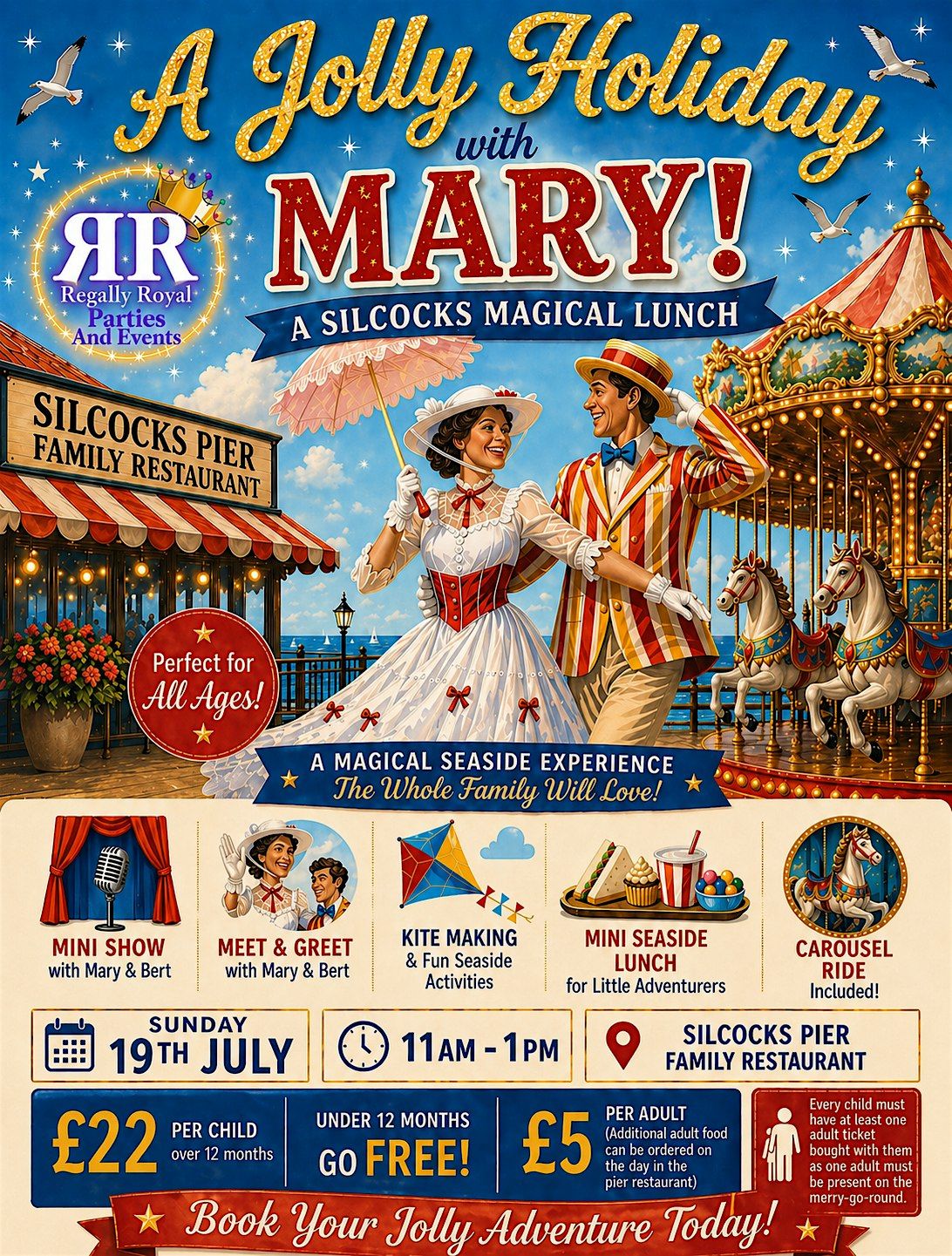 Jolly holiday lunch with Mary