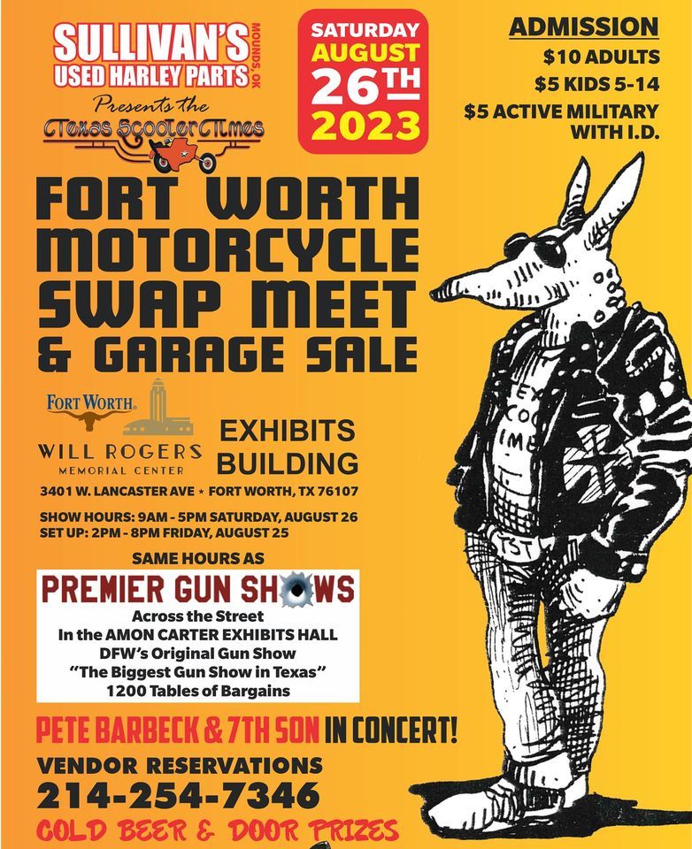 Fort Worth Motorcycle Swap Meet & Garage Sale Will Rogers Memorial