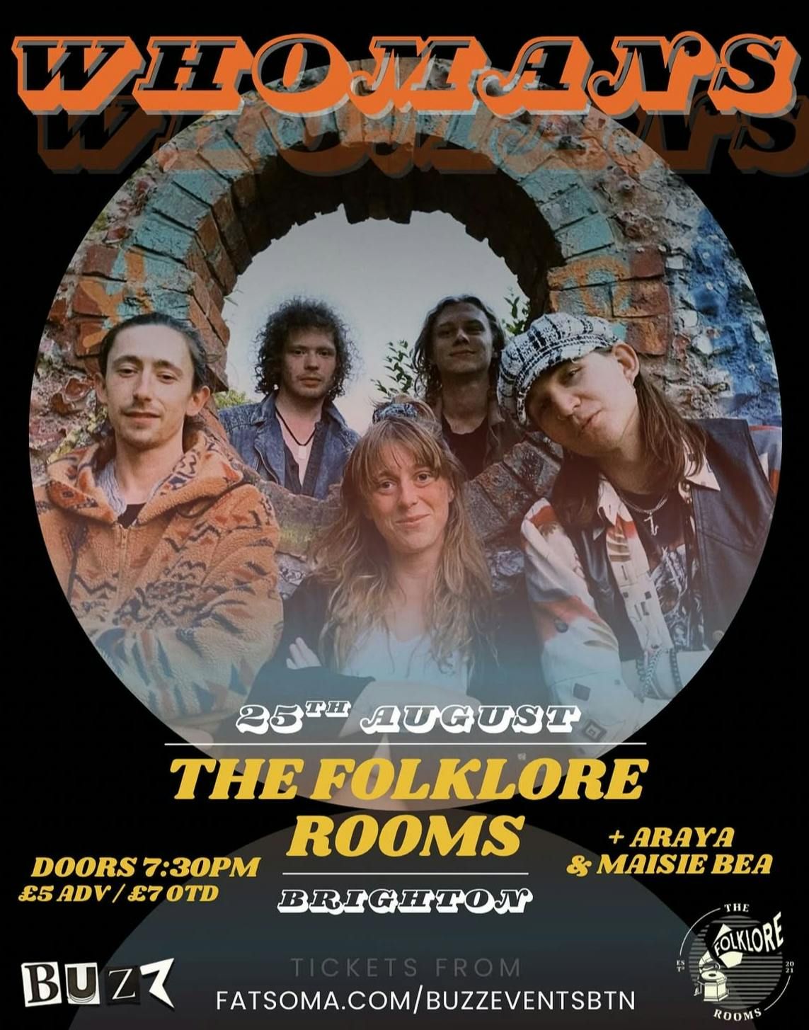 WHOMANS live at The Folklore Rooms