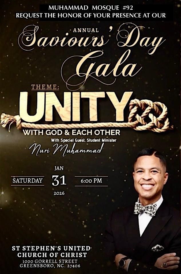 Saviour\u2019s Day Gala 2026