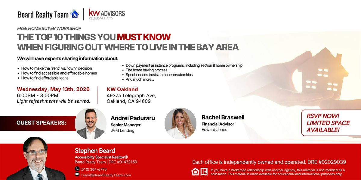 Top 10 Things You MUST KNOW When Figuring Out Where to Live in the Bay Area