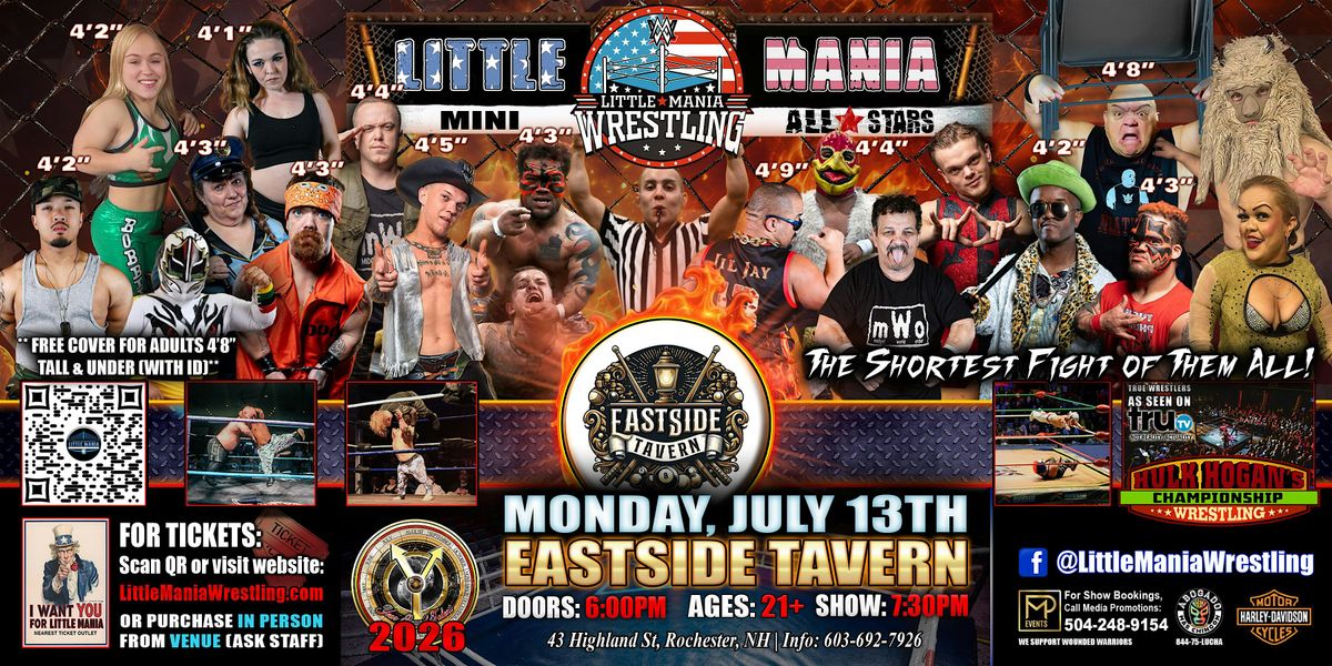 Rochester, NH - Little Mania Mini Wrestling @ Eastside Tavern