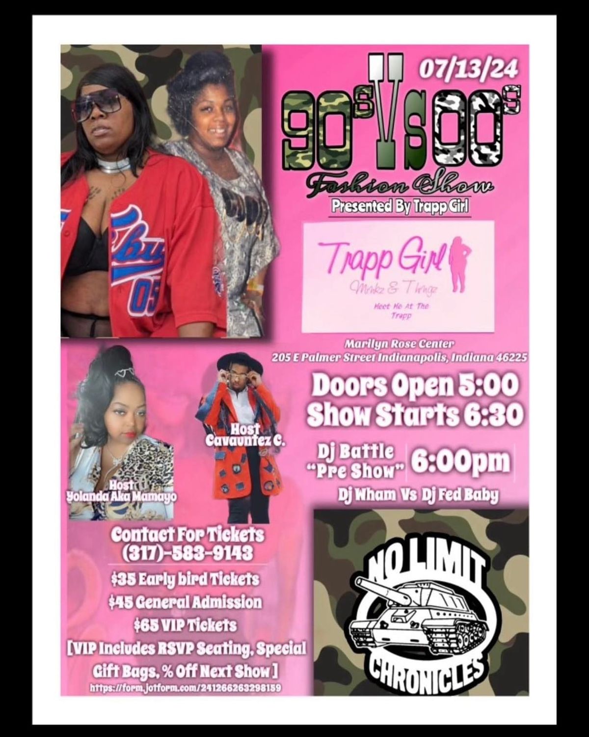 Trapp Girl presents 90s vs 2000s Fashion Show 205 E Palmer St