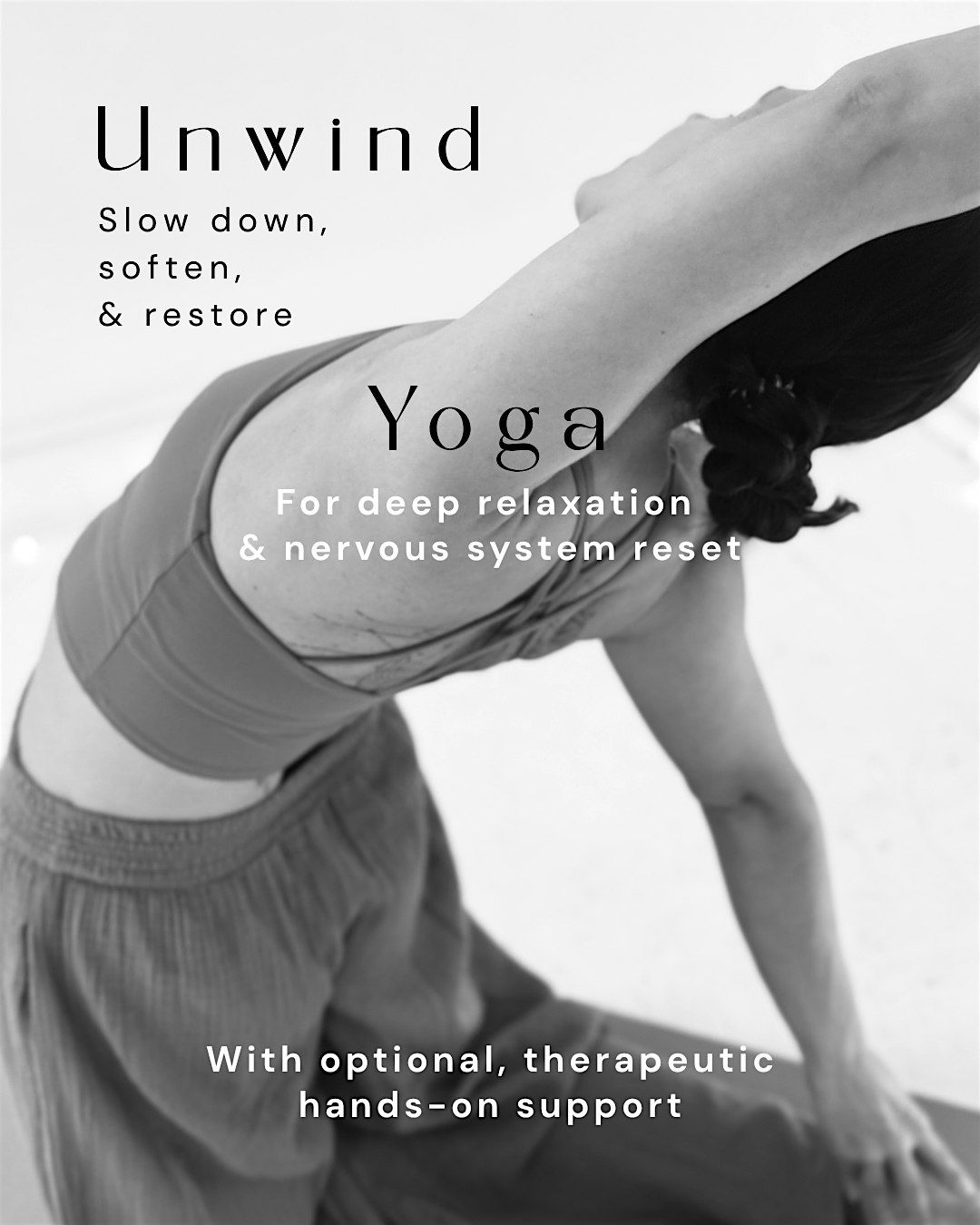 Unwind with beginner-friendly somatic yoga to soften and melt tension