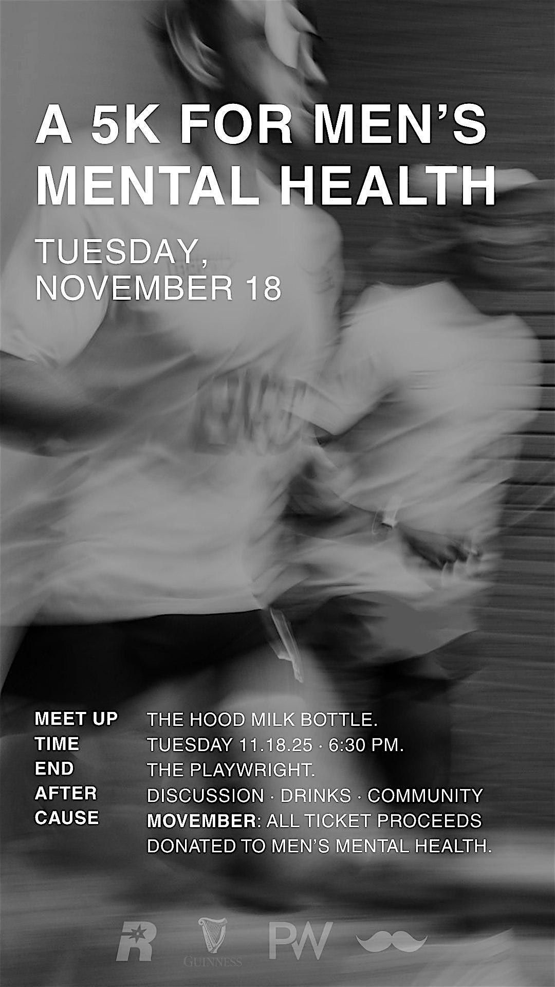 A 5K FOR MEN'S MENTAL HEALTH