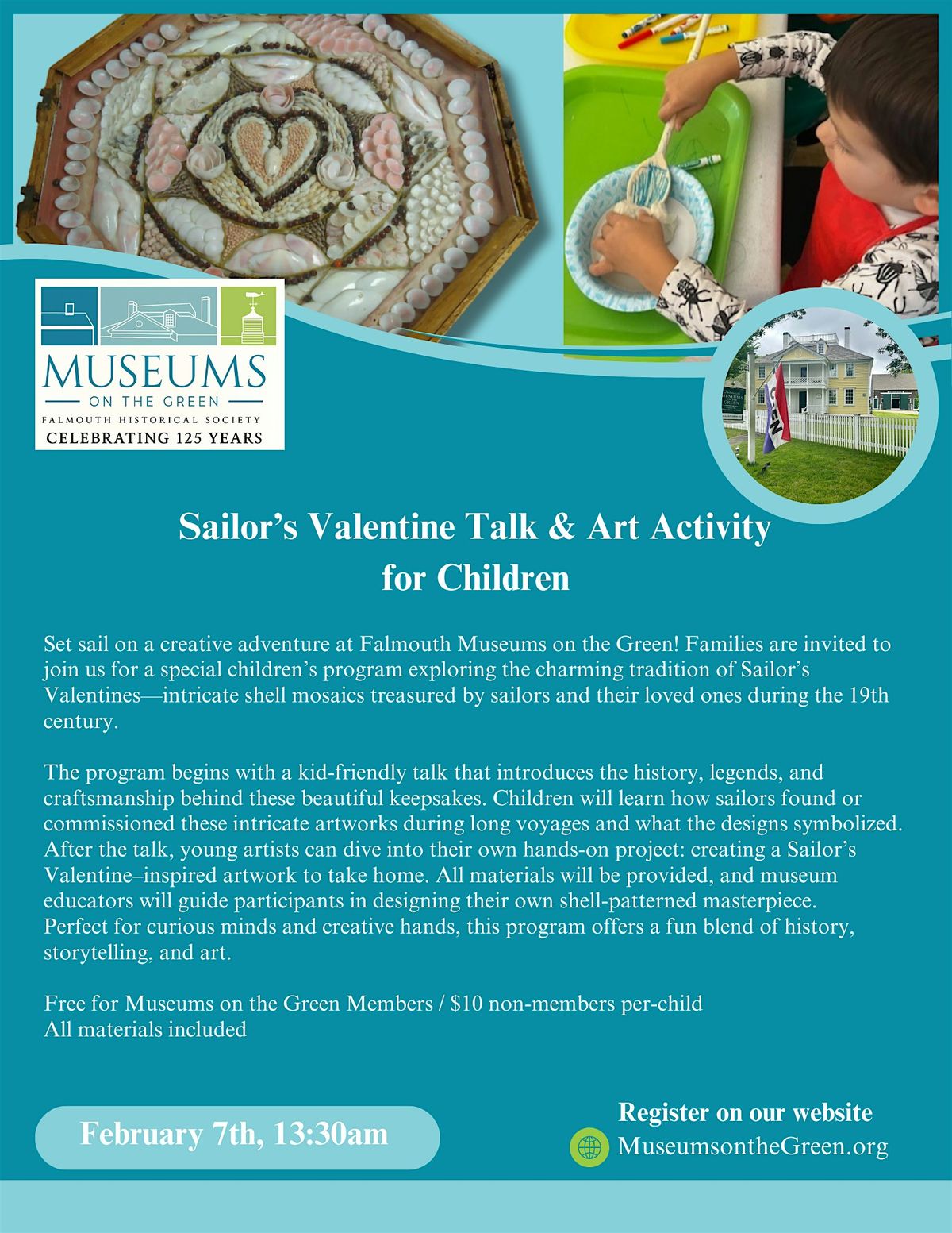 Sailor\u2019s Valentine Talk & Art Activity for Children