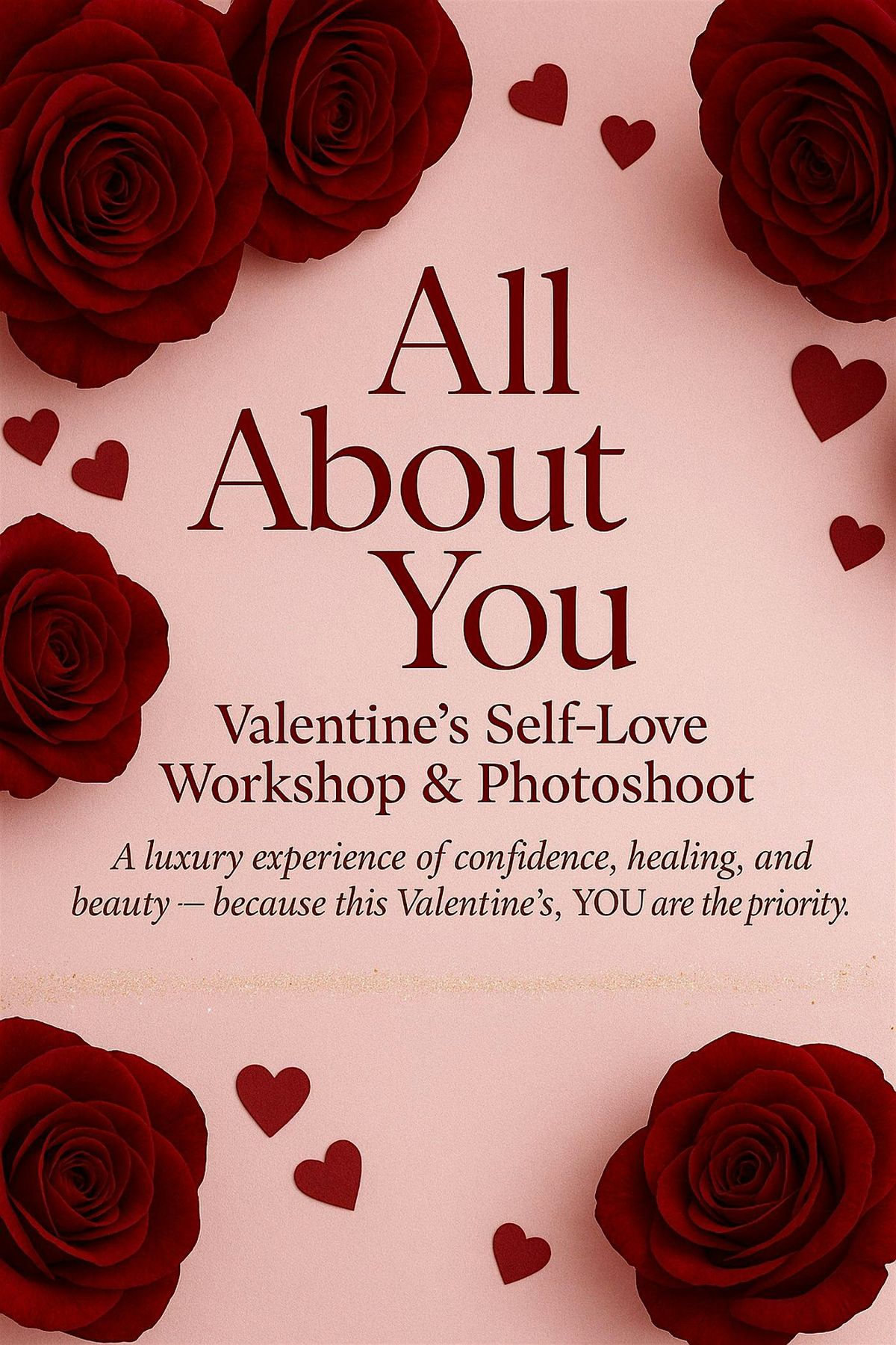 All About You: Valentines Self Love Workshop & Mini Photoshoot