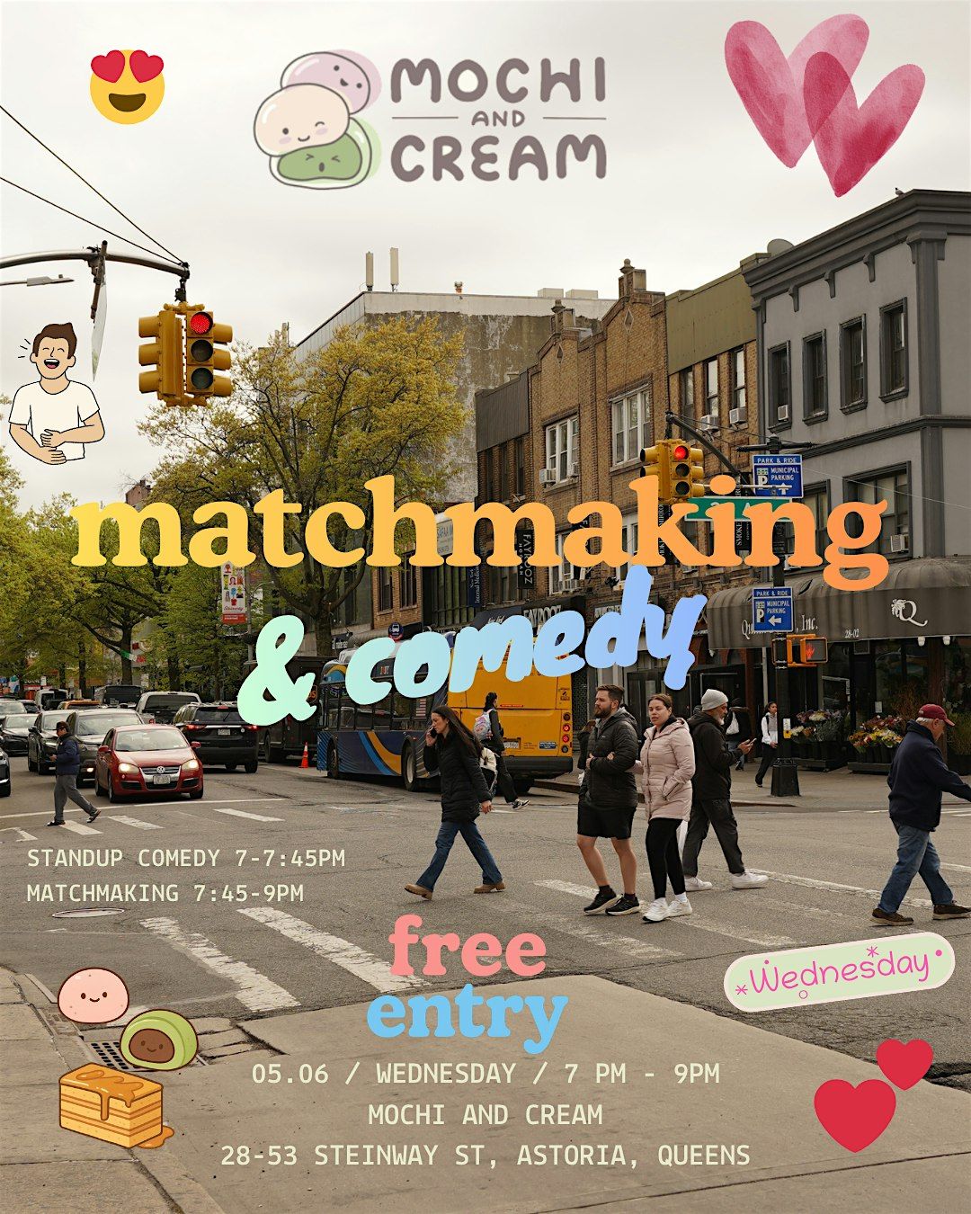 FREE Matchmaking & Comedy Night at Mochi and Cream in Astoria Queens
