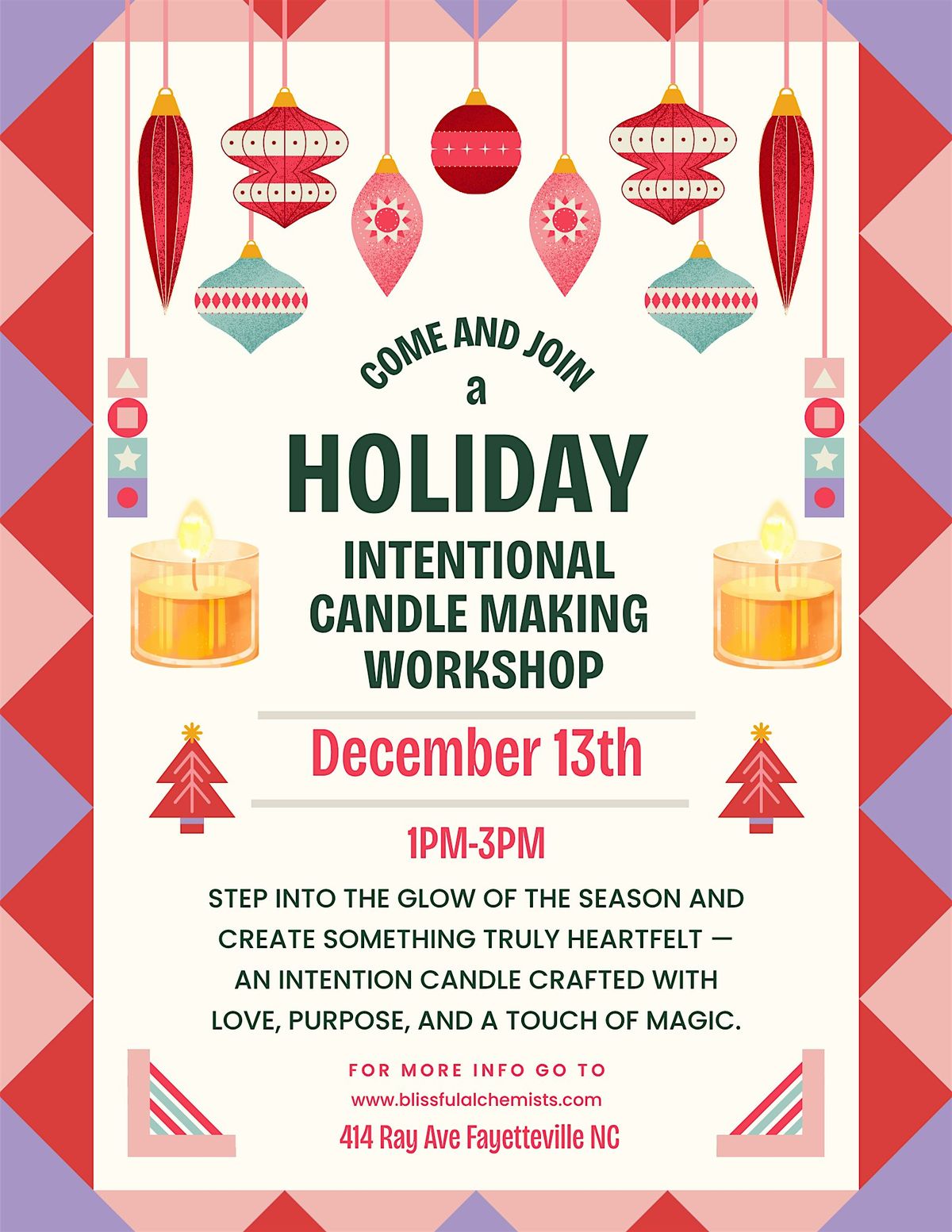 Holiday Make & Take: Intentional Candle Workshop \ufe0f