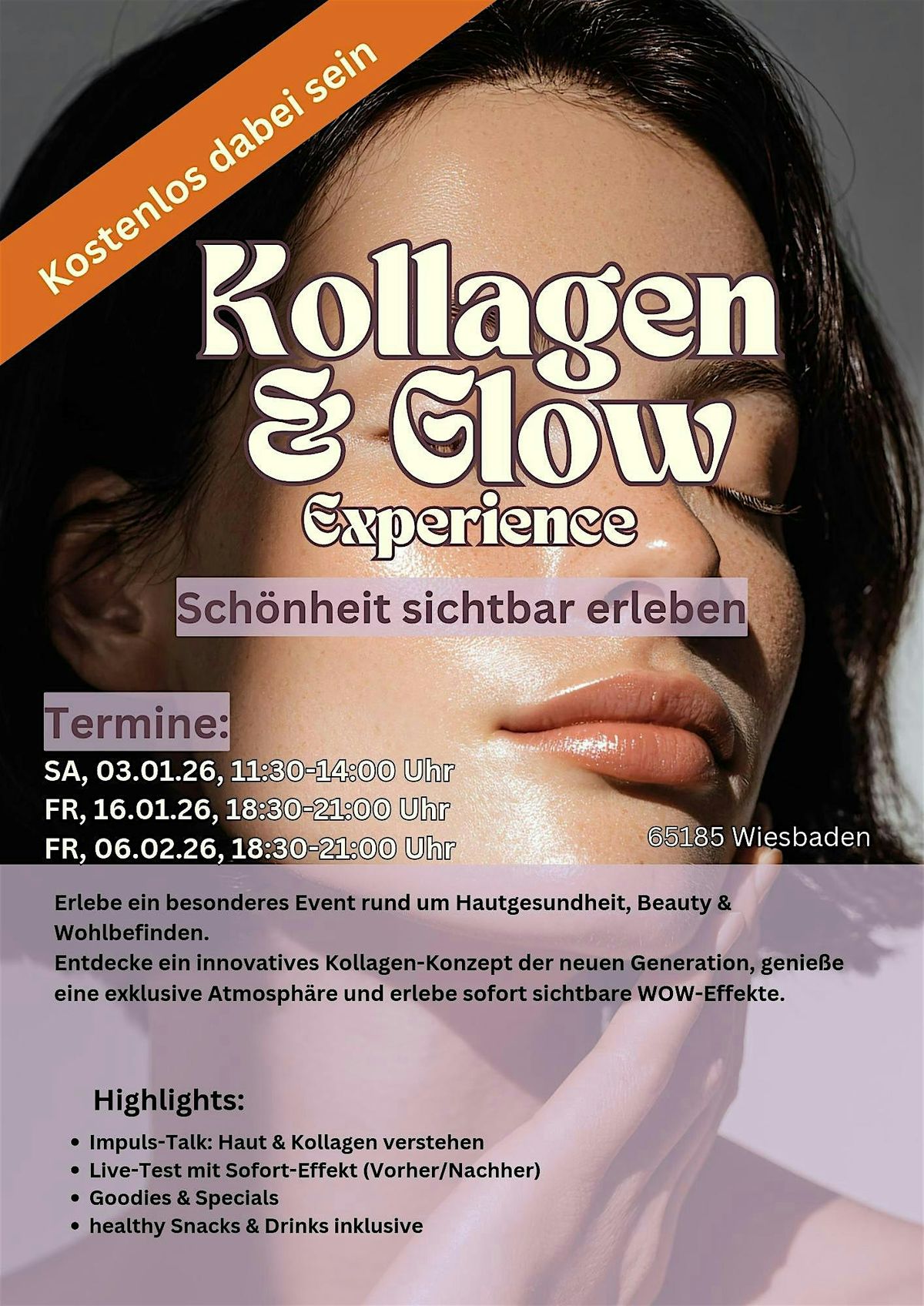 Wohlf\u00fchlabend f\u00fcr Frauen: Kollagen & Glow Experience