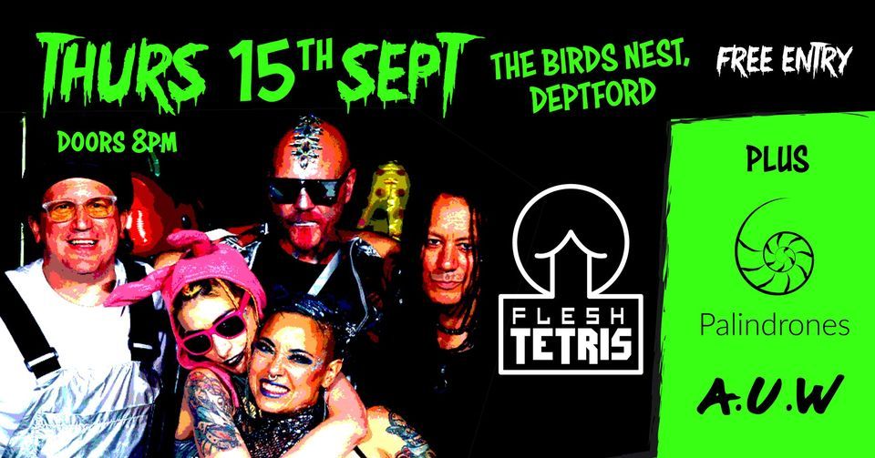 Flesh Tetris, Palindrones & AUW Live in London | The Birds Nest, Deptford,  London, EN | September 15, 2022