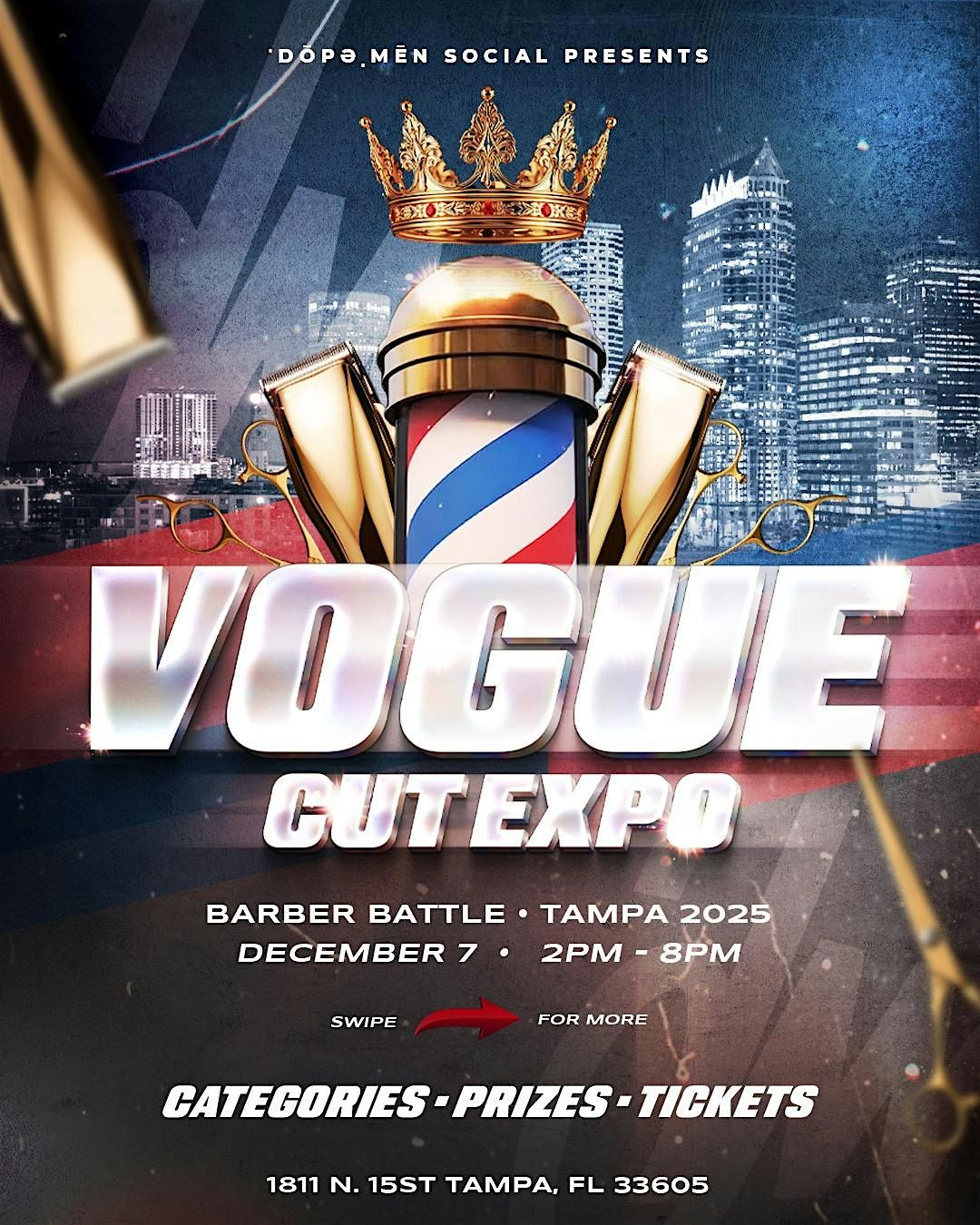 Vogue Cut BarberExpo + Masterclass (w\/Curtis Smith, Xotics)