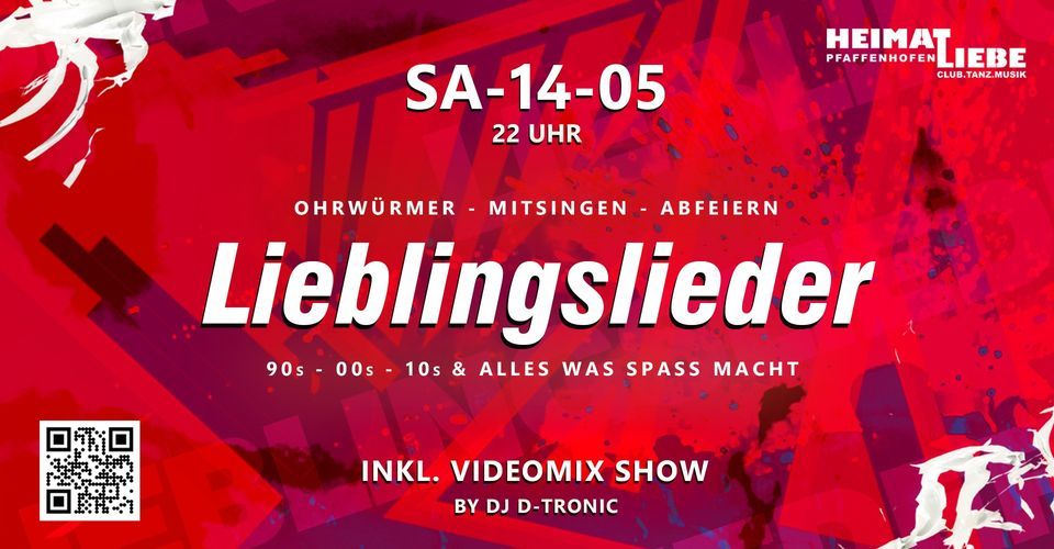 LIEBLINGSLIEDER - Mitsingen & Abfeiern!