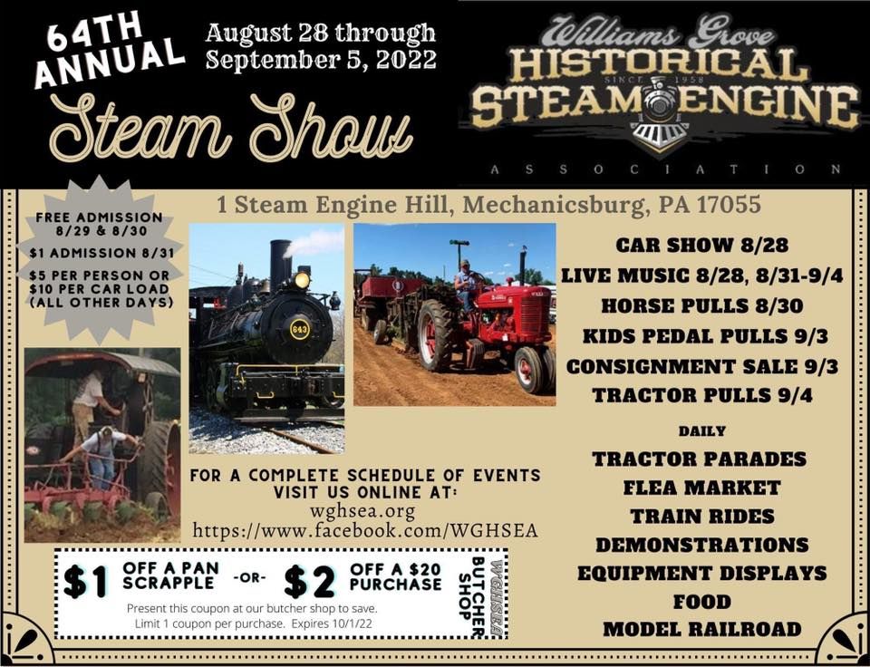 Williams Grove Steam Engine Show Williams Grove Historical Steam