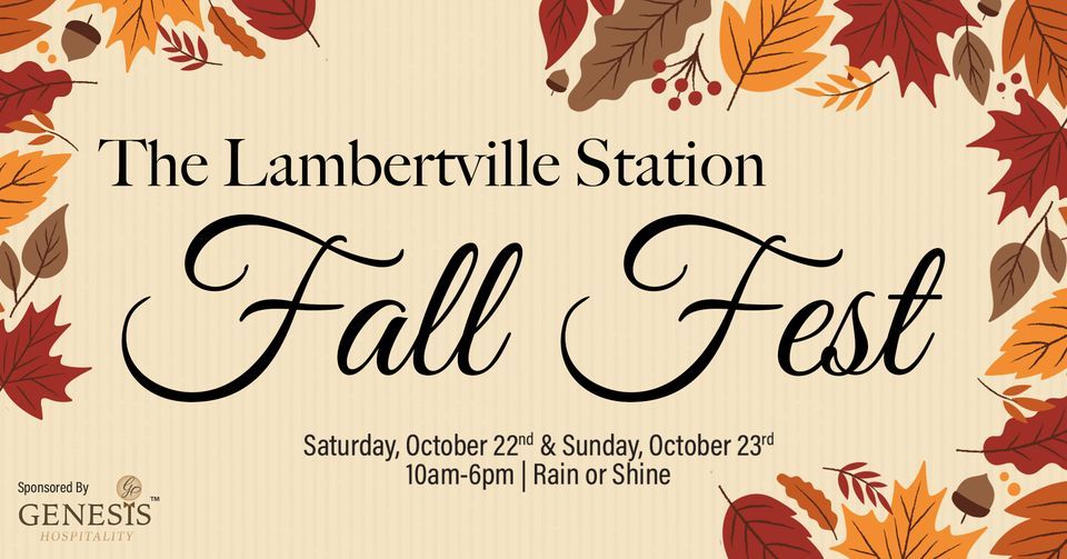 Fall Fest 2022 Lambertville Station Restaurant and Inn October 22, 2022