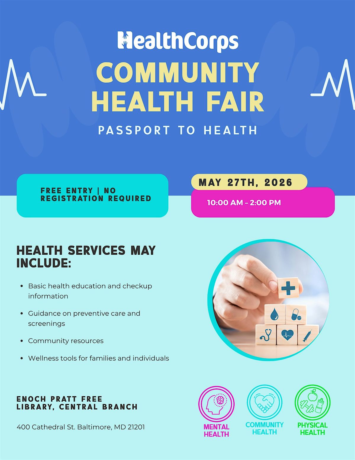 Community Heath Fair - Passport to Health
